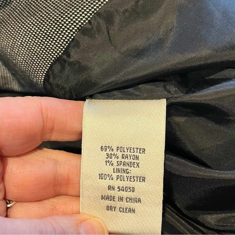 JONES NEW YORK Silver Gray Two-Piece Suit Set – Size 14 - Picture 8 of 12